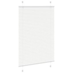 Berkfield Home Pleated Blind White 85x150 cm Fabric Width 84.4 cm Polyester - thumbnail 1