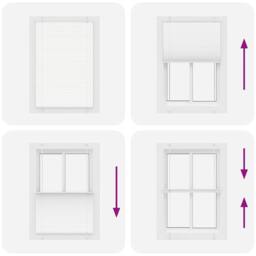 Berkfield Home Pleated Blind White 85x150 cm Fabric Width 84.4 cm Polyester - thumbnail 7