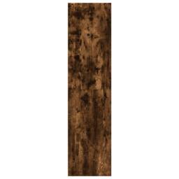 Berkfield Home Wardrobe Smoked Oak 30x50x200 cm Engineered Wood in Brown - Size: 30 x 50 x 200 cm - thumbnail 5