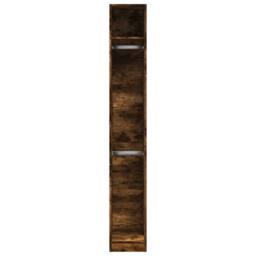 Berkfield Home Wardrobe Smoked Oak 30x50x200 cm Engineered Wood in Brown - Size: 30 x 50 x 200 cm - thumbnail 4