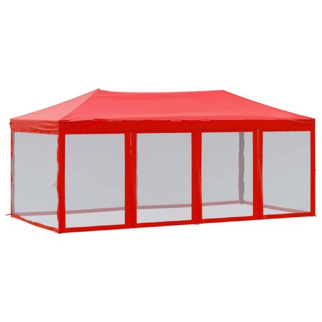Berkfield Home Folding Party Tent with Sidewalls Red 3x6 m - image 1