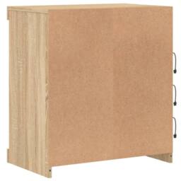 Berkfield Home Sideboard with LED Lights Sonoma Oak 60.5x37x67 cm in Brown - thumbnail 8