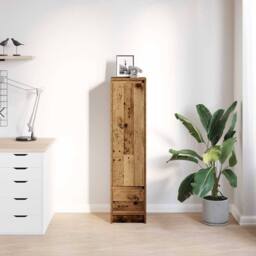 Berkfield Home Highboard Old Wood 29.5x34x119.5 cm Engineered Wood in Brown - thumbnail 1