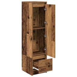 Berkfield Home Highboard Old Wood 29.5x34x119.5 cm Engineered Wood in Brown - thumbnail 5