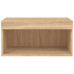Berkfield Home TV Cabinet with LED Lights Sonoma Oak 60x30x30 cm in Brown - Size: 60 x 30 x 30 cm - thumbnail 8
