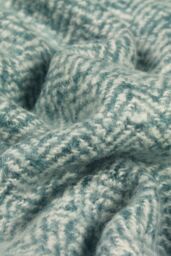 Furn Weaver Woven Herringbone Throw in Teal - thumbnail 2