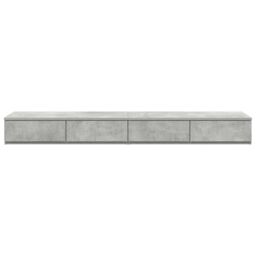 Berkfield Home Bed Drawers in Concrete Grey, 140x36.5x16.5 cm, Made of Engineered Wood in Grey - Size: 140x36.5x16.5 cm - thumbnail 6