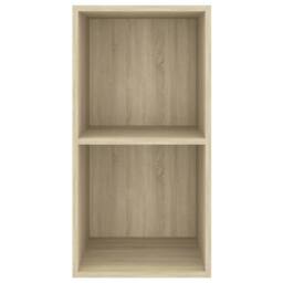 Berkfield Home Wall-mounted TV Cabinet Sonoma Oak 37x37x72 cm Engineered Wood in Light Tan - Size: 37 x 37 x 72 cm - thumbnail 4