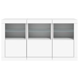 Berkfield Home Sideboard with LED Lights White 123x37x67 cm - Size: 123 x 37 x 67 cm - thumbnail 6
