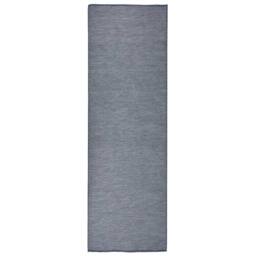 Berkfield Home Outdoor Flatweave Rug 80x250 cm Blue - Size: 100 cm diameter - thumbnail 2
