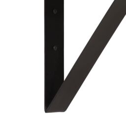 Berkfield Home Wall Shelf 40x30x32 cm Solid Wood Mango & Iron in Brown - Size: 40 x 30 x 32 cm - thumbnail 6