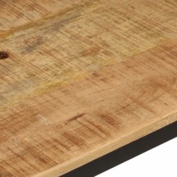 Berkfield Home Wall Shelf 40x30x32 cm Solid Wood Mango & Iron in Brown - Size: 40 x 30 x 32 cm - thumbnail 5