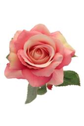 KDMD Rose Fuchsia 3 Pack Silk Artificial Flowers - thumbnail 4