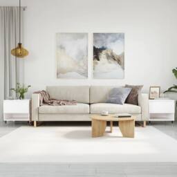 Berkfield Home Modern Coffee Tables 2 pcs White 50x46x50 cm Engineered Wood - Size: 50 x 46 x 50 cm - thumbnail 2