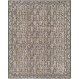 Livabliss Arda Vintage Green Grey Brown Taupe Traditional Boho Fringe Living Rug - Size: 153 cm x 220 cm - thumbnail 2