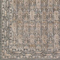 Livabliss Arda Vintage Green Grey Brown Taupe Traditional Boho Fringe Living Rug - Size: 153 cm x 220 cm - thumbnail 7
