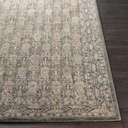 Livabliss Arda Vintage Green Grey Brown Taupe Traditional Boho Fringe Living Rug - Size: 153 cm x 220 cm - thumbnail 5
