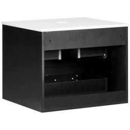 Wyld and Coco Black MDF Wall-Mounted Cabinet 600x520mm Fluted Front - thumbnail 6