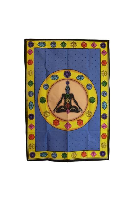 KDMD Chakra Fibrant Cotton Wall Art 70x110cm - Spiritual Home Decor - Size: 70x110 cm - image 1