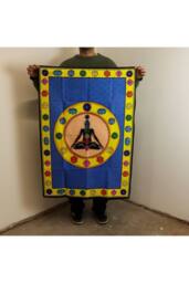 KDMD Chakra Fibrant Cotton Wall Art 70x110cm - Spiritual Home Decor - Size: 70x110 cm - thumbnail 2