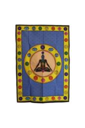 KDMD Chakra Fibrant Cotton Wall Art 70x110cm - Spiritual Home Decor - Size: 70x110 cm - thumbnail 1