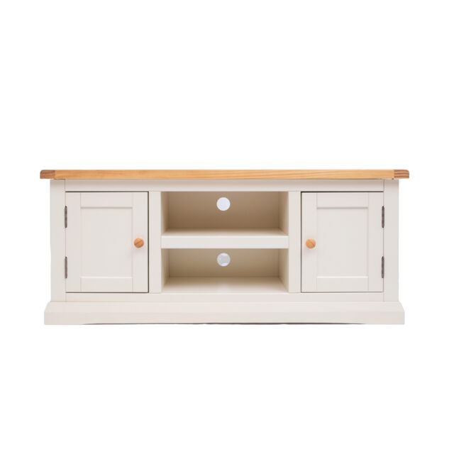 Cabinet Bits Castelli Off-White 2 Door TV Cabinet Wood Knob - image 1