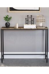 Home Discount Vida Designs Brooklyn Console Table Storage Organizer 740 x 1000 x 300 mm in Dark Brown - thumbnail 3