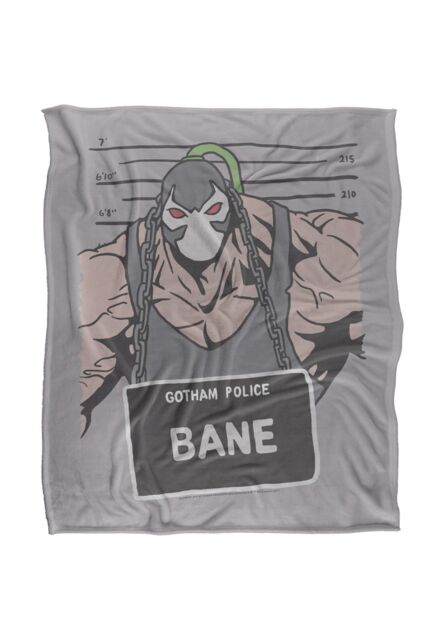 DC Comics Batman The Bane Mugshot Blanket 152 x 127 cm in White - image 1