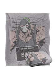 DC Comics Batman The Bane Mugshot Blanket 152 x 127 cm in White - thumbnail 2