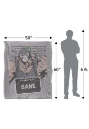 DC Comics Batman The Bane Mugshot Blanket 152 x 127 cm in White - thumbnail 5
