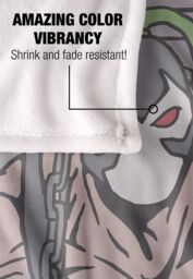 DC Comics Batman The Bane Mugshot Blanket 152 x 127 cm in White - thumbnail 4