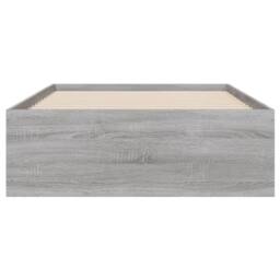Berkfield Home Modern Bed Frame w/Drawers Frame Grey Sonoma 75x190 cm Small Single - thumbnail 6