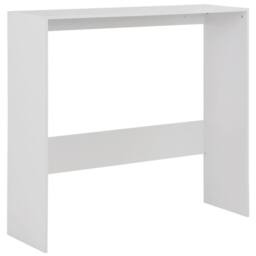 Berkfield Home Bar Table with 2 Table Tops White 130x40x120 cm - Size: 130 x 40 x 120 cm - thumbnail 7