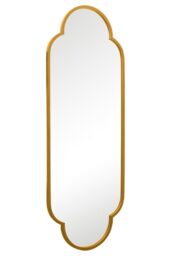 MirrorOutlet Gold Metal Framed Double Arched Oval Garden Wall Mirror (170CM X 59M) - Size: 1 Pack - thumbnail 6