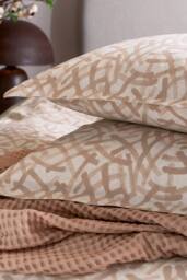 Abigail Ahern x Murmur 'Oonagh' Cotton Duvet Cover Set in Pink - Size: Double - thumbnail 6