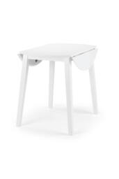 Julian Bowen Coast Round 2-4 Seater Drop Leaf Dining Table in White - thumbnail 6