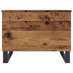Berkfield Home Coffee Table Old Wood 60x44.5x45 cm Engineered Wood in Brown - thumbnail 4