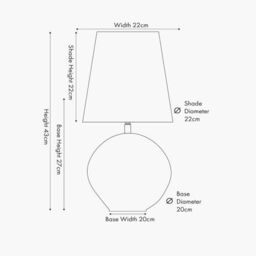 Ruma Clear Glass Table Lamp with Terracotta Shade - thumbnail 6
