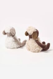 Homescapes Sheep Doorstop - Set of 2 - Animal Door Stops in Brown - thumbnail 3