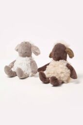 Homescapes Sheep Doorstop - Set of 2 - Animal Door Stops in Brown - thumbnail 2