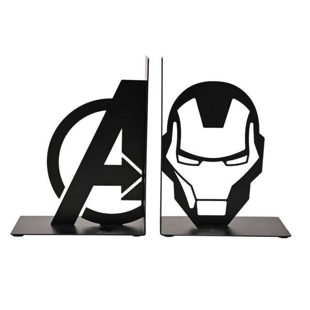 Disney Marvel The Avengers Iron Man Metal Bookends in Black - image 1