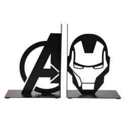 Disney Marvel The Avengers Iron Man Metal Bookends in Black - thumbnail 1