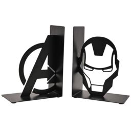 Disney Marvel The Avengers Iron Man Metal Bookends in Black - thumbnail 2