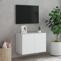 Berkfield Home TV Cabinet Wall-mounted White 60x30x41 cm - Size: 60 x 30 x 41 cm - thumbnail 3