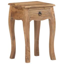 Berkfield Home Bed Cabinet 28x28x46 cm Solid Mango Wood in Brown - Size: 28 x 28 x 46 cm - thumbnail 2