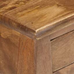 Berkfield Home Bed Cabinet 28x28x46 cm Solid Mango Wood in Brown - Size: 28 x 28 x 46 cm - thumbnail 6