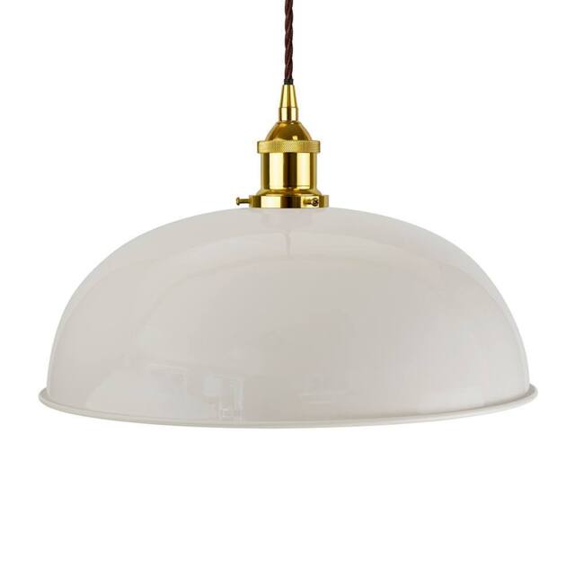 SE Home Pale Grey Worcester Pendant Light - Gold - Brown Twisted - image 1