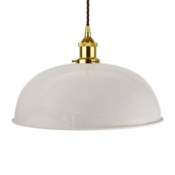SE Home Pale Grey Worcester Pendant Light - Gold - Brown Twisted - thumbnail 1
