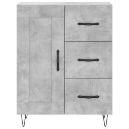 Berkfield Home Highboard Concrete Grey 69.5x34x180 cm Engineered Wood - thumbnail 8