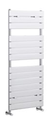 Balterley Contemporary Heated Towel Rail 14 Flat Panels, 1213mm x 500mm - Chrome in Silver